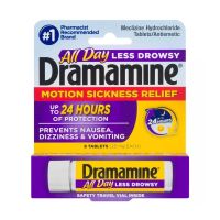 ?พร้อมส่งที่ไทย? Dramamine Motion Sickness Relief - All Day Less Drowsy   นำเข้า แท้ 100%