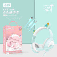 Wired Earphone Headset PC Gamer Stereo Folded Headphone Flexible Adjustable Mic Headset For LaptopPCMobile Girls Gift