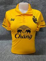 New เสื้อบอลหญิงทีมชาติไทย สีเหลือง ขนาดฟรีไซร์ อก32-38สีเหลือง