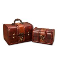 【jw】❀  2pcs/set Storage Organization Jewelry European Pirate Chest High-grade Crafts