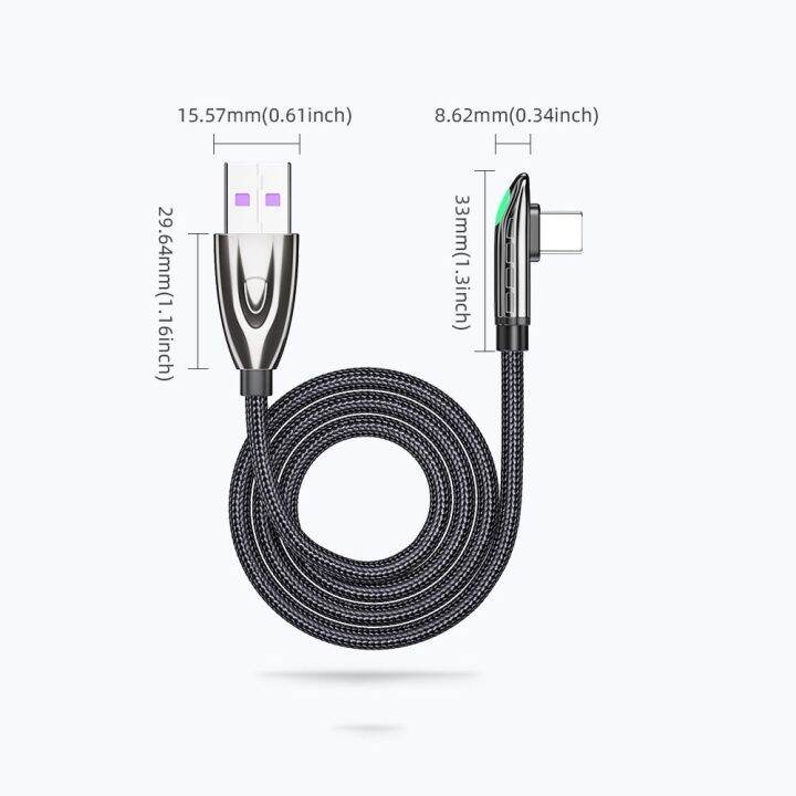 สายชาร์จสายชาร์จ-msaxxza-0-5-1-2m-สายดาต้ามุมขวาสายโทรศัพท์มือถือเคเบิลข้อมูลที่ชาร์จ-usbc-สายไฟที่ชาร์จเร็ว-led-ชนิด-c-สายชาร์จเร็ว