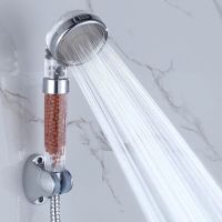 ZhangJi High Pressure Bathroom Water Therapy  SPA Rainfall Shower Head Anion Filter Balls Water Saving Bathroom Shower Nozzle Showerheads