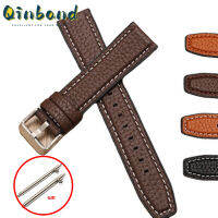 Qinband นาฬิกาข้อมือวัดอัตราการเต้นหัวใจนาฬิกาหนังแท้สากล,สายจระเข้นำเข้าอุปกรณ์เปลี่ยนสายรัดสายรัดข้อมือใส่สบายปลดเร็ว20มม. 22มม.