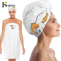 hot【DT】 Microfiber Hair Absorbent Quick-Dry for Adult Spa Wrap Skirt Drying Cap