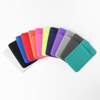 【CC】✔☁  Elastic  Cellphone Wallet Lycra Card Holder Credit ID Fashion Self-Adhesive Sticker