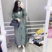Áo mưa măng tô nữ 2 lớp thời trang cao cấp vải Hàn Quốc