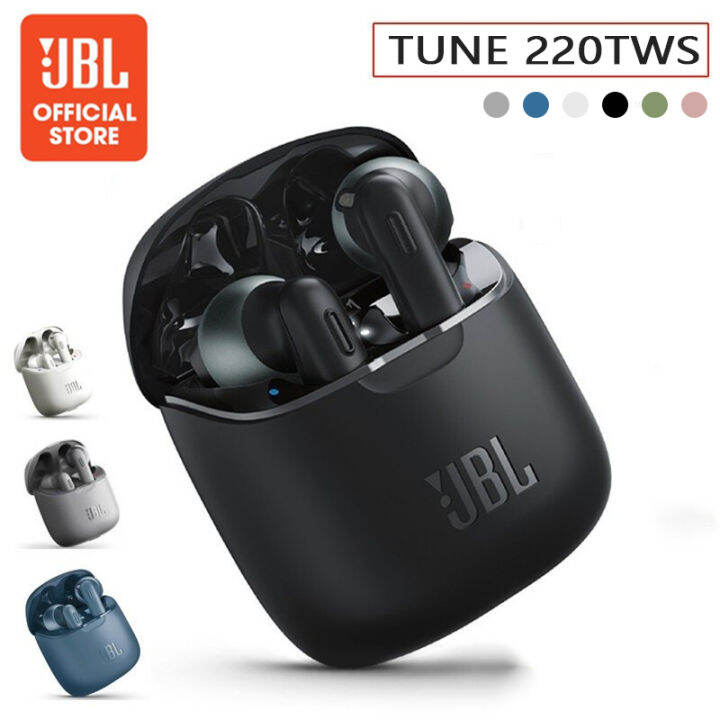 【Original】JBL T220 TWS Bluetooth 5.0 Earphones Wireless Earbuds In-ear ...