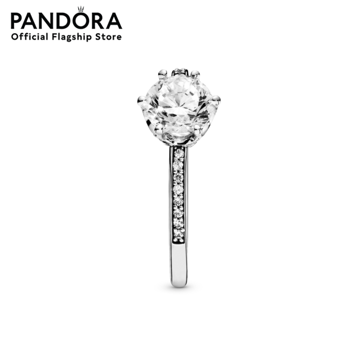 pandora-clear-sparkling-crown-ring-แหวน-แหวนมงกุฎ-แหวนเงิน-แหวนแพนดอร่า-แพนดอร่า