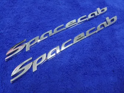 AD.โลโก้ Spacecab 3×29 cm สีชุป แพ็คคู่ 2ชิ้น