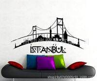 [COD] Factory direct sales of a generation carved ISTANBUL city bridge stickers home decoration bedroom pvc