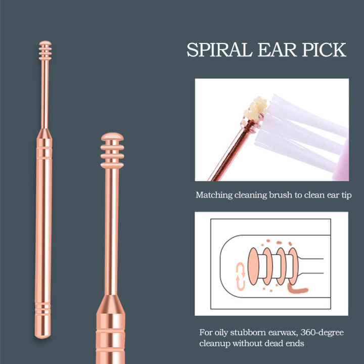 fretme-ที่แคะหูทำความสะอาดหูที่แคะหูที่ทำความสะอาดหูที่กำจัดสแตนเลสอุปกรณ์ดูแลหูมาใหม่ล่าสุดขี้ผึ้งไม้แคะหูที่แคะหูทำความสะอาดช้อน