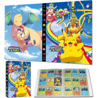 Holds 540pcs Album Pokemon Cards Book Cartoon Pokemon Letters Album 9 Pocket Binder Game VMAX GX Card Holder Collection Kids Toy