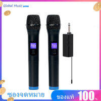 [ซื้อ 1 แถม 1]มัลติฟังก์ชั่ Dual Channel ไมโครโฟนไร้สายไร้สายมือถือไมค์จอแสดงผล LCD ชุดไมโครโฟนมืออาชีพ