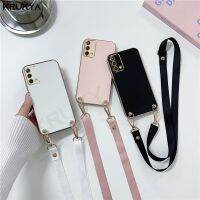 [ใหม่2023] Lanyard แขวนสร้อยคอสายคล้องคอเคสมือถือชุบโลหะสำหรับ OPPO A74 A94 A17 A36 A76 A16 A15 A92S A83 A55 A52 A72 A54 A9 A5ฝาครอบ