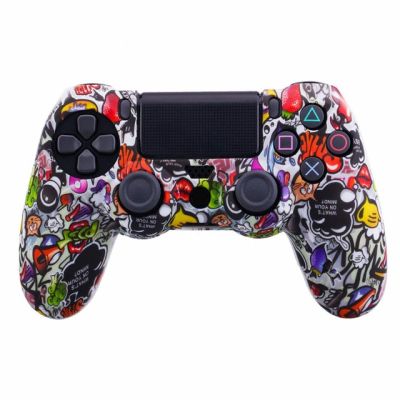 นิ่มรูปลายพรางตัวป้องกันซิลิโคนปลอกเคสสกินสำหรับโซนีเครื่องควบคุม Dualshock 4 Ps4สำหรับ Ps4 Pro Slim