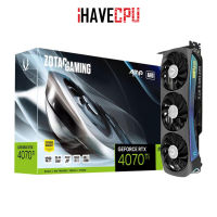 iHAVECPU VGA(การ์ดจอ) ZOTAC GAMING GEFORCE RTX 4070 TI AMP AIRO - 12GB GDDR6X