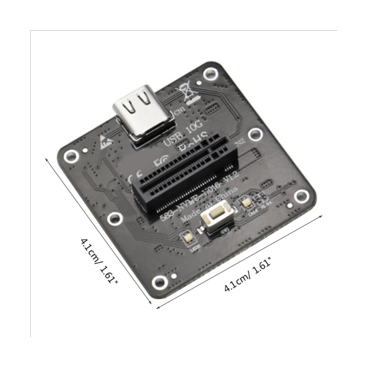 1-piece-m-2-nvme-to-usb-3-1-case-adapter-card-expansopn-board-plastic-jms583-nvme-expansopn-board-support-ngff-protocol-type-c-usb3-1-gen2-1000-mb-s-speed