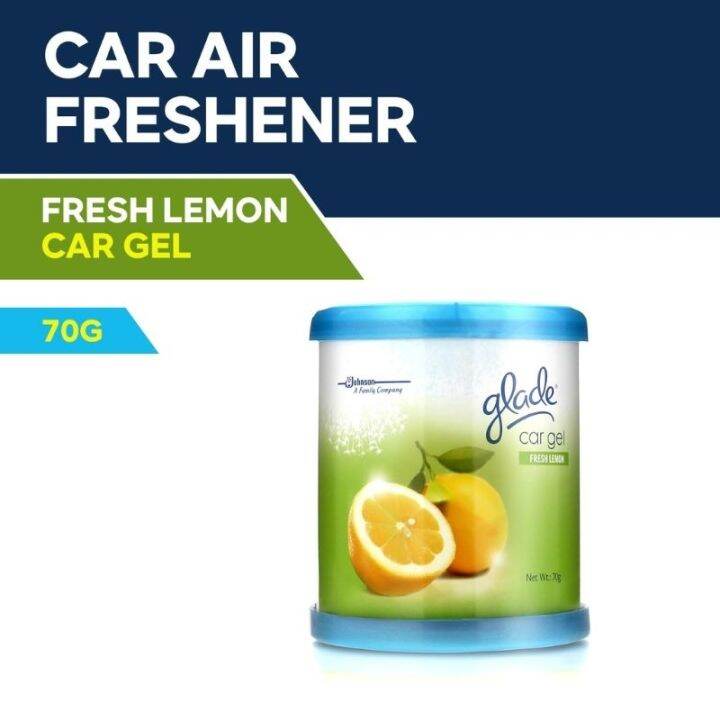 GLADE CAR GEL AIR FRESHENER 70g (Fresh Lemon) Lazada PH