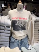 Rock Band Letter Print Sweatshirt for Woman Round Neck Long Sleeve Loose Pull Hoodie Streetwear Vintage Y2k Sweatshirts Tops