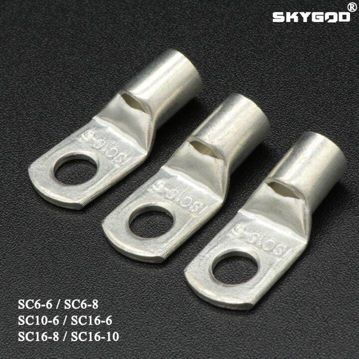 10-50pcs-sc-type-wire-nose-terminal-sc6-sc10-sc16-bare-copper-battery-block-lugs-hole-id-6mm-8mm-10mm-crimp-dtga-cable-connector-electrical-connectors