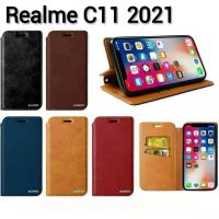 Realme C11 2021(พร้อมส่งในไทย)XunduเคสฝาพับRealme C21Y/Realme C11 2021แบบเปิดปิด เก็บนามบัตรได้