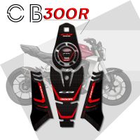 Motorcycle sticker 3D Gel fuel tank decals kit Gas Cap cap fish bone Knee protection stickers for HONDA CB300R 2019-2020 cb 300r