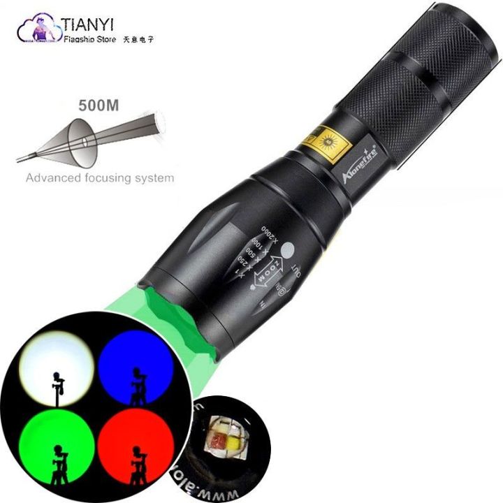 4-in-1-multicolor-flashlight-red-green-blue-white-rgbw-flashlight-single-mode-4-color-led-flashlight-torch-for-night-rechargeable-flashlights