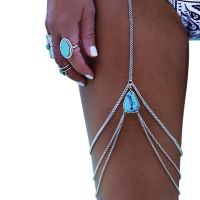 【CW】☾✥  Boho Waist Belly Chain Leg Thigh Woman Beach Harness Jewelry