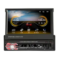 AutoAccessories เครื่องเล่น MP5ในรถยนต์9601C ความละเอียดสูง7นิ้วหน้าจอถอดได้ด้วยตนเอง GPS วิทยุการนำทางบลูทูธลิงก์กระจกสนับสนุนและ FM และบัตร TF และ USB