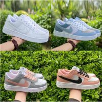 ร้อน, ร้อน★Kasut Perempuan casual blue air force 1 Sneakers Womens and mens Flat running Shoes