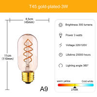 LSHUO สำหรับ E27พอร์ตสกรูหลอดไฟ LED หรี่แสงได้แบบย้อนยุคไส้หลอดทังสเตนเลียนแบบ ST64หลอดไส้ตกแต่งโคมระย้า