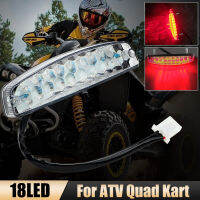 Jpkไฟท้ายรถจักรยานยนต์,ไฟ LED แสดงสถานะไฟเบรกมอเตอร์ไซด์ไฟ LED สำหรับรถ ATV รถ Quad Kart Universal Cafe Racer สีแดง