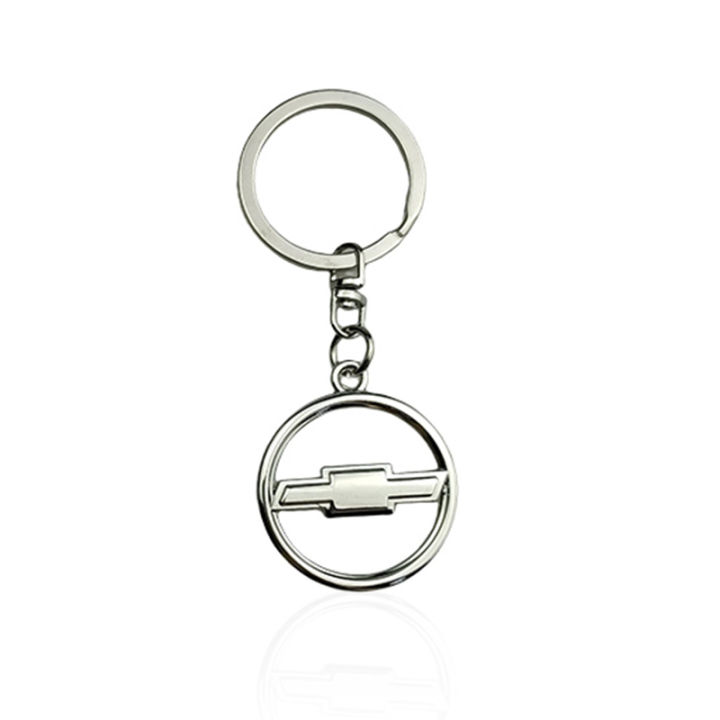 พวงกุญแจแหวนกุญแจรถแบบส่วนตัวทำจากโลหะพวงกุญแจรถยนต์อุปกรณ์เสริมสำหรับ-chevrolet-aveo-cruze-malibu-spark-lova-orlando-captiva-sail-silverado