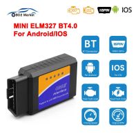 For Android/IOS elm327 V1.5 OBD2 ODB2 Bluetooth-Compatible 4.0 ELM 327 V 1 5 Auto Code Reader OBD 2 Car Diagnostic Scanner Tool