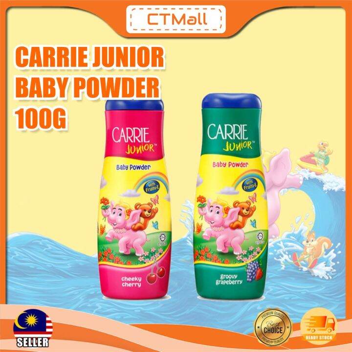 Carrie Junior Baby Powder Cheeky Cherry 100g 