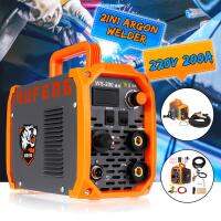 SIQIFENG เครื่องเชื่อมอินเวอร์เตอร์เชื่อมอาร์กอน200Amp 2IN1 34Tlg ARC MMA IGBT-