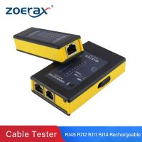 Zoerax เครื่องทดสอบสายเคเบิลเครือข่ายแบบชาร์จไฟได้,เครือข่าย RJ11RJ12 RJ45สายเคเบิลอีเทอร์เน็ต RJ45อุปกรณ์ทดสอบเครือข่าย LAN ซ่อมเครือข่าย