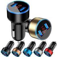 Car Charger 3.1A Quick Charge Dual USB พอร์ตจอแสดงผล LED สำหรับ Renault Megane 2 3 Duster Logan Clio 4 3 Laa 2 Sandero Scenic