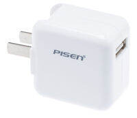 PISEN อะแดปเตอร์ชาร์จไฟ iPad Charger 2A USB 5 โวลล์ 2 แอมป์ ต่อเข้ากับไฟบ้าน 100-240V ใช้สำหรับมือถือสมาร์ทโฟนทุกยี่ห้อ และอุปกรณ์ไอที ชาร์จเร็ว ไม่เปลืองไฟ ปลอดภัย ไม่ร้อน ราคาถูก!!! - สีขาว