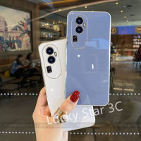 เคสป้องกันสำหรับ OPPO Reno10 Pro Pro Pro+ A78 4G 5G เคส Phone Case ขอบตรงเคสโทรศัพท์มันวาวหลากสี TPU Cover โทรศัพท์ฝาหลังอ่อน