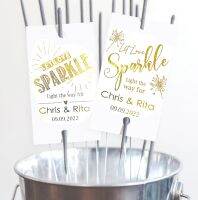 【HOT】❣▦❅ 100PCS Glow/Sparkler Stick Tags Personalised Wedding Let