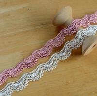 [HOT!] 5 Meters Flower Embroidered Lace Trim Grey Pink Ivory Lace Ribbon Fabric Sewing Craft For Costume Hat Shoes Decoration 1.5cm