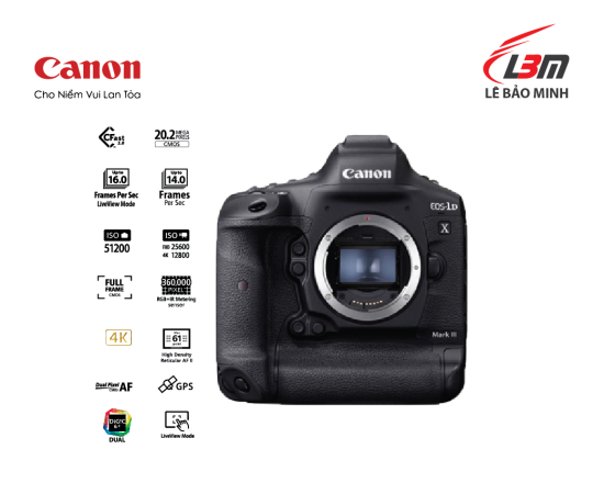 Máy ảnh canon eos 1dx miii body - chính hãng lê bảo minh - ảnh sản phẩm 2