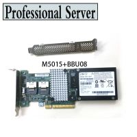 IBM M5015 SATA/แผงควบคุม SAS RAID X8 PCIE + แบตเตอรี่ Bat1s1p อะแดปเตอร์ FJK3825