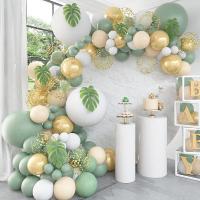 Green Gold Balloon Garland Arch Chain Wedding Birthday Balloons Decoration Birthday Party Latex Balloons For kids Baby Shower