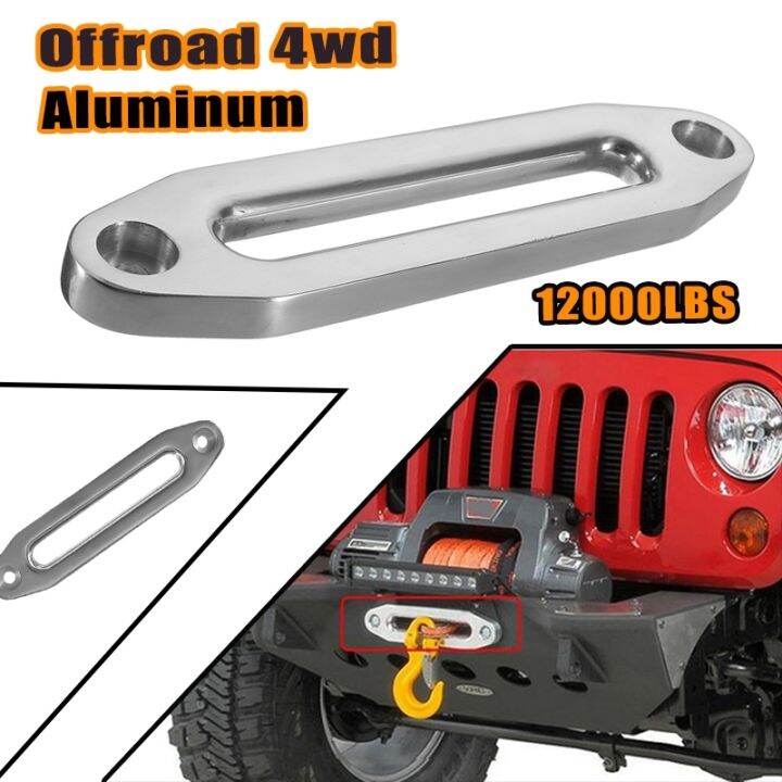 new-12000-lbs-winch-rope-guide-silver-hawse-aluminum-fairlead-for-off-road-4wd