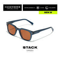 HAWKERS POLARIZED Blue Brown STACK Sunglasses for Men and Women. UV400 Protection. Official Product designed in Spain HSTA22LWXP