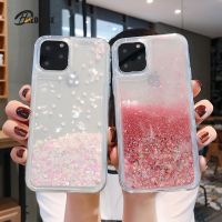 Liquid Quicksand Bling Glitter Phone Cases For 13 12 11 Pro Max XS MAX X XR 6S 8 7 Plus SE2020 Water Shine Silicon Cover