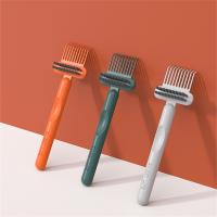 1Pcs Comb Cleaner Delicate Cleaning Hair Brush Comb Cleaning Tools Handle Embeded Tool 2 in1 Airbag-comb Cleaner Edge Brush