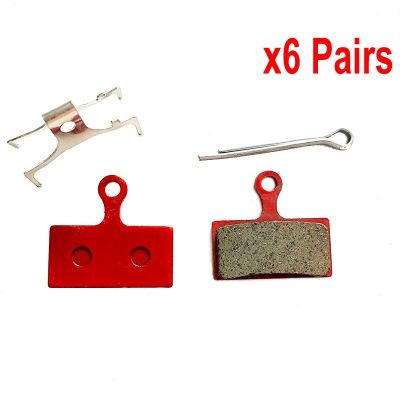 6 PAIRS Bicycle RESIN DISC BRAKE PADS FOR G01S G02S G03S G02A Shimano XT XTR SLX Deore M785 M666 BR-M9000 BR-M785 M6000 RS785 Chrome Trim Accessories